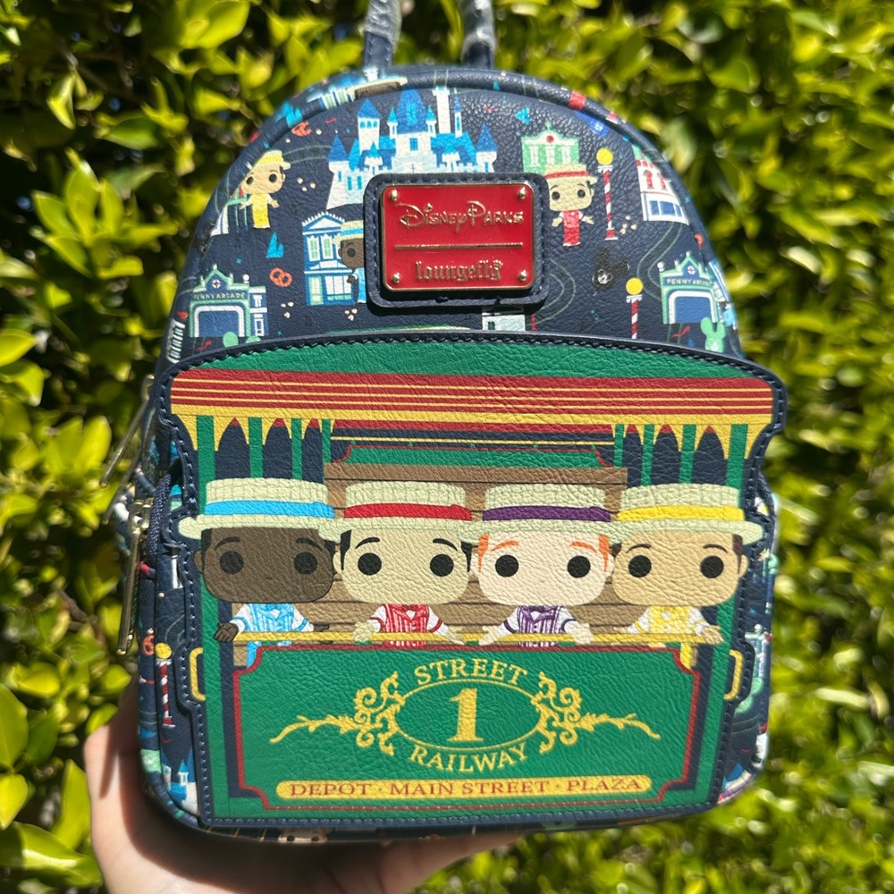 Loungefly Disney Parks Street Railway Kids Backpack - Multicolor